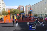 В Усинске открылась очередная детская площадка