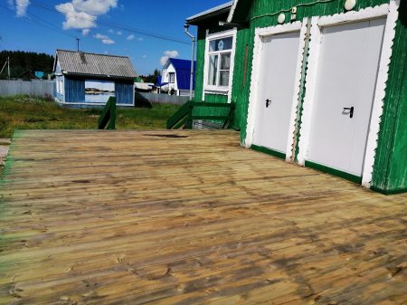 Завершены работы по ремонту входной группы дома культуры села Колва