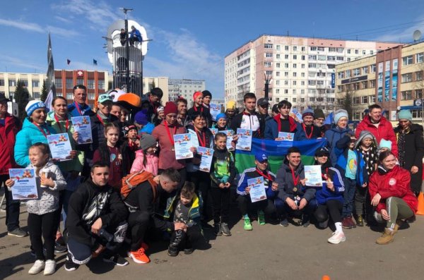 В Усинске прошел легкоатлетический пробег, посвященный Дню Победы