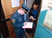 Профилактический рейд по домам с низкой пожарной устойчивостью в г. Усинске
