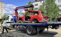 Возобновлена работа по вывозу брошенного автотранспорта Возобновлена работа по вывозу брошенного автотранспорта